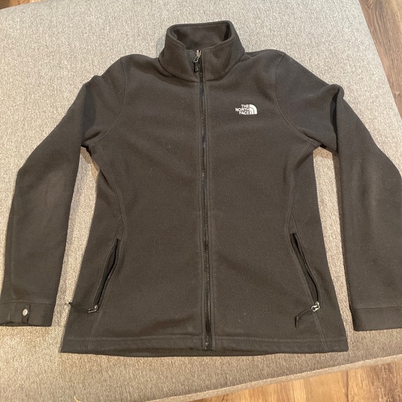 The North Face Fleece Jacket Women's Medium Black Hiking Exploring Full Zip - Picture 1 of 2